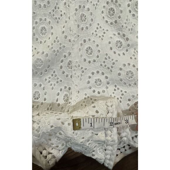 Tularosa Revolve Milk white eyelet lace cutout back Brynn romper sz Small - Picture 12 of 12